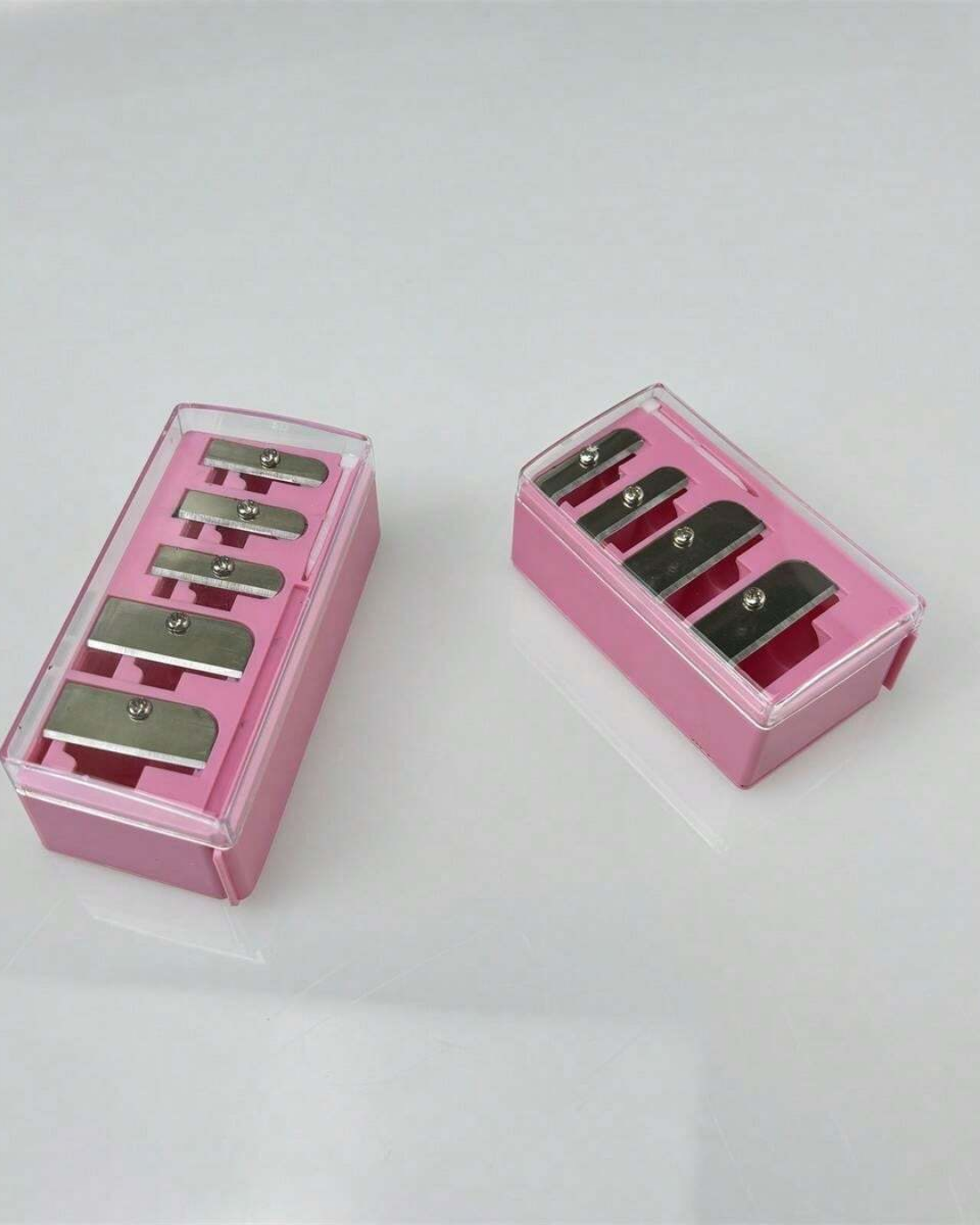 SHEIN 1pc Pink 5-Hole Premium Eyeliner/Eyebrow Pencil Sharpener