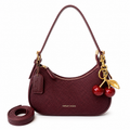 2026 New Classic Versatile Letter Graphic Design Solid Color PU Leather Shoulder Bag, Suitable For Shopping, Y2K Underarm Bag, Purse
