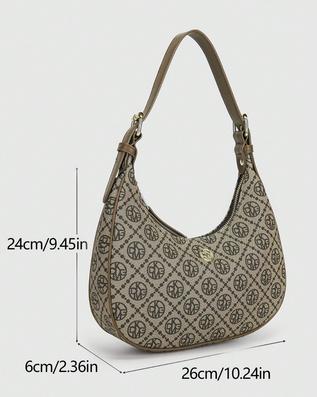 SHEIN DK DKMG VANESSAMAY&DKMG 1pc Retro-Style PU Shoulder Bag