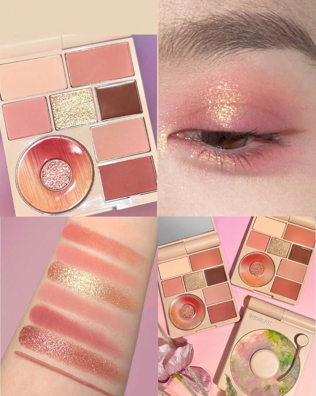 SHEGLAM Vinyl Pop Color Palette - Rose Sonata