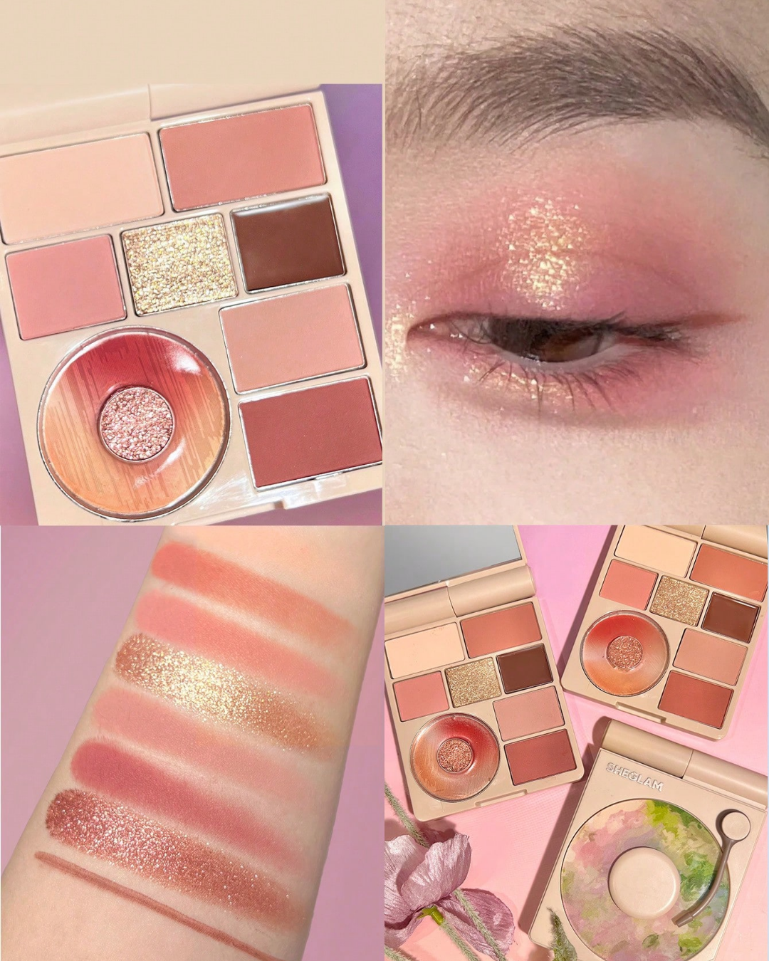 SHEGLAM Vinyl Pop Color Palette - Rose Sonata
