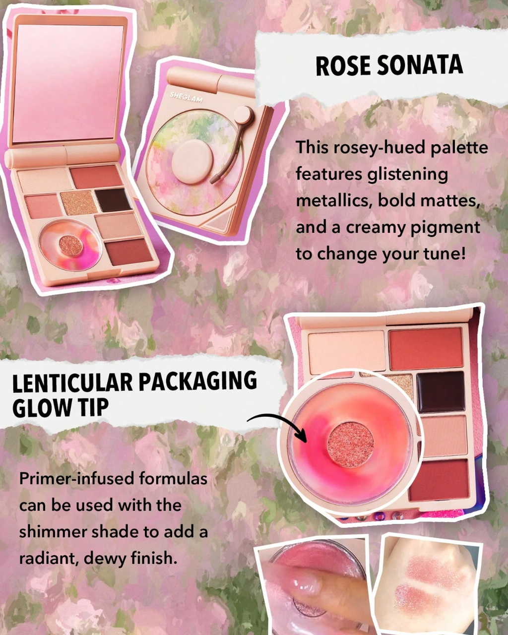 SHEGLAM Vinyl Pop Color Palette - Rose Sonata