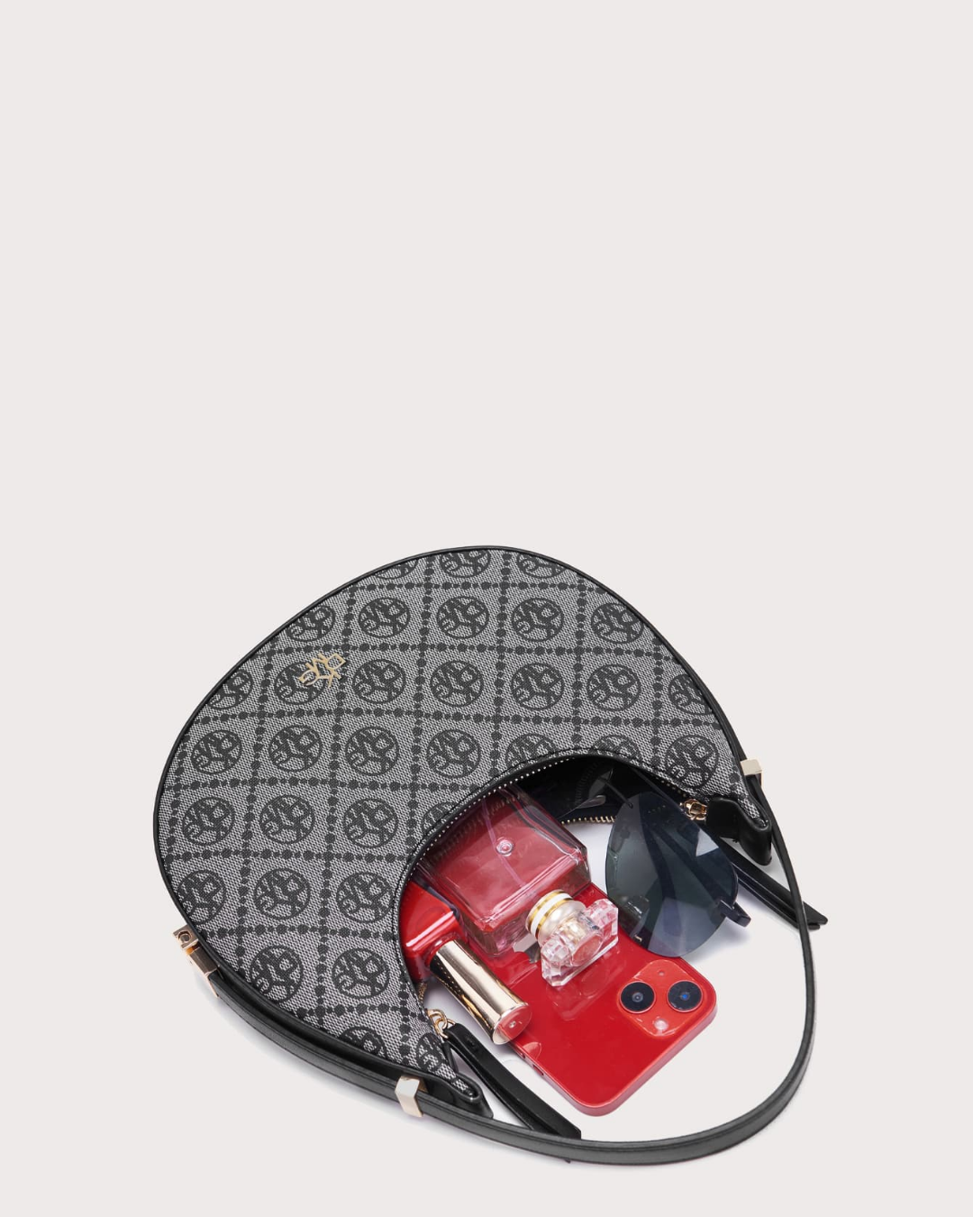 SHEIN DK DKMG VANESSAMAY&DKMG 1pc Mother's Day Luxury Style Printed Crescent Bag For Women