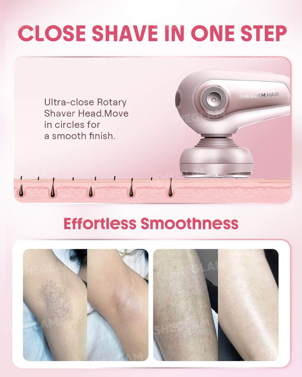 SHEGLAM Smooth Moves 5D Flash Electric Shaver