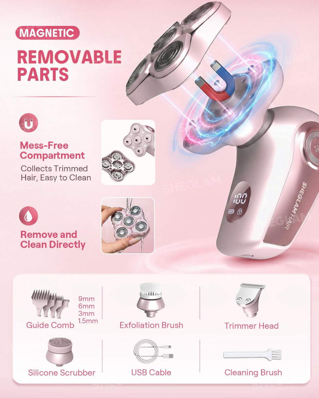 SHEGLAM Smooth Moves 5D Flash Electric Shaver