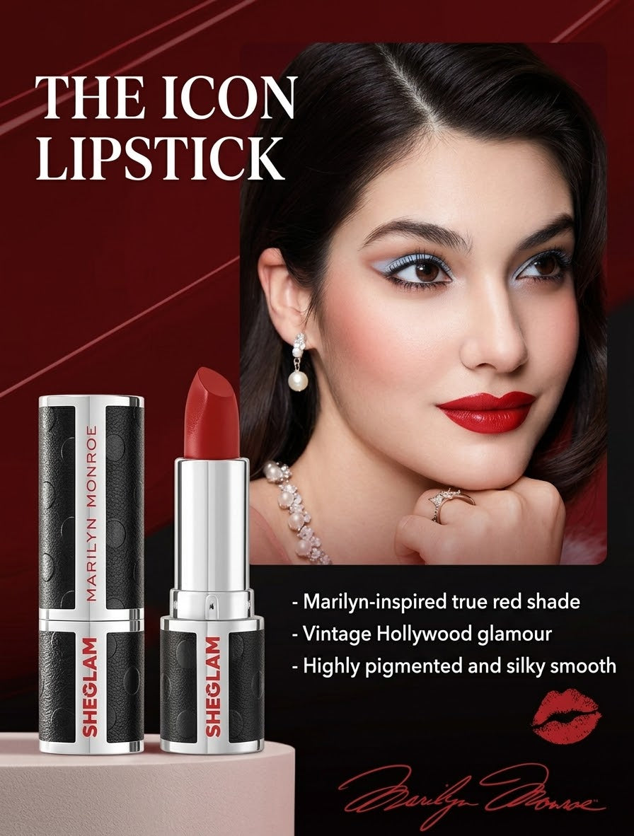 Marilyn Monroe X SHEGLAM The Icon Lipstick – XOXO, Marilyn