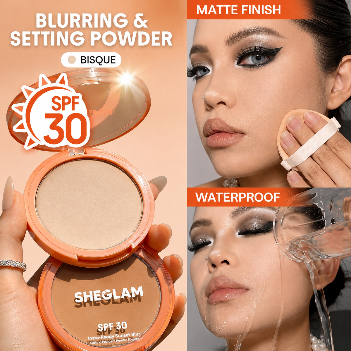SHEGLAM Insta-Ready Sunset Blur Setting Powder-SPF 30