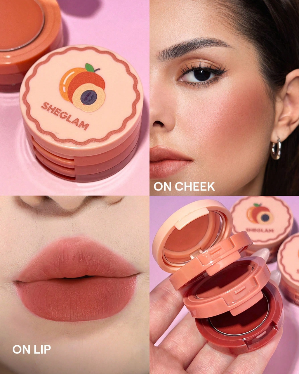 SHEGLAM Very Cherry Cheek & Lip Cream Stack