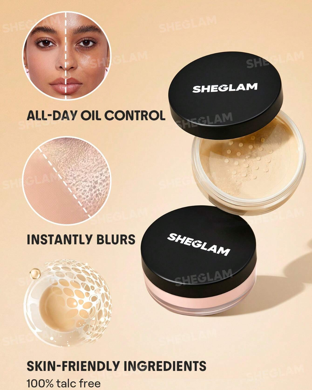 SHEGLAM Baked Glow Setting Powder