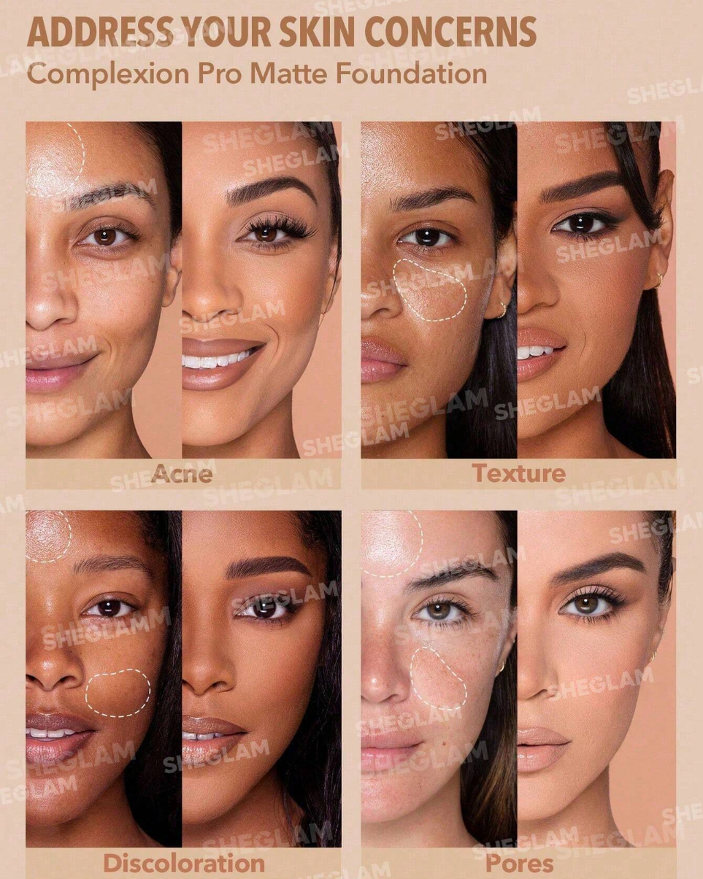 SHEGLAM Complexion Pro Long Lasting Breathable Matte Foundation