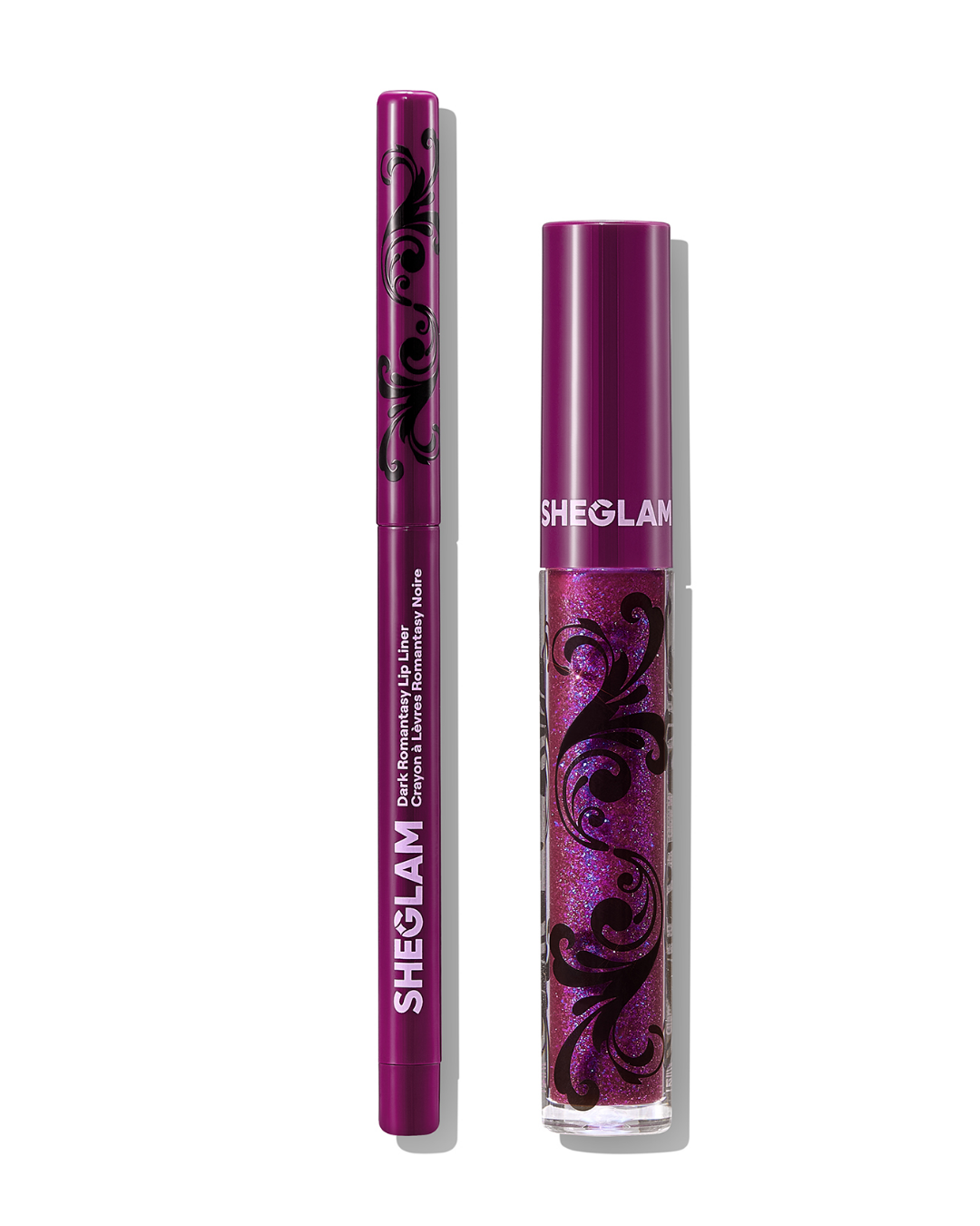 SHEGLAM Dark Romantasy Lip Liner + Lip Gloss Kit