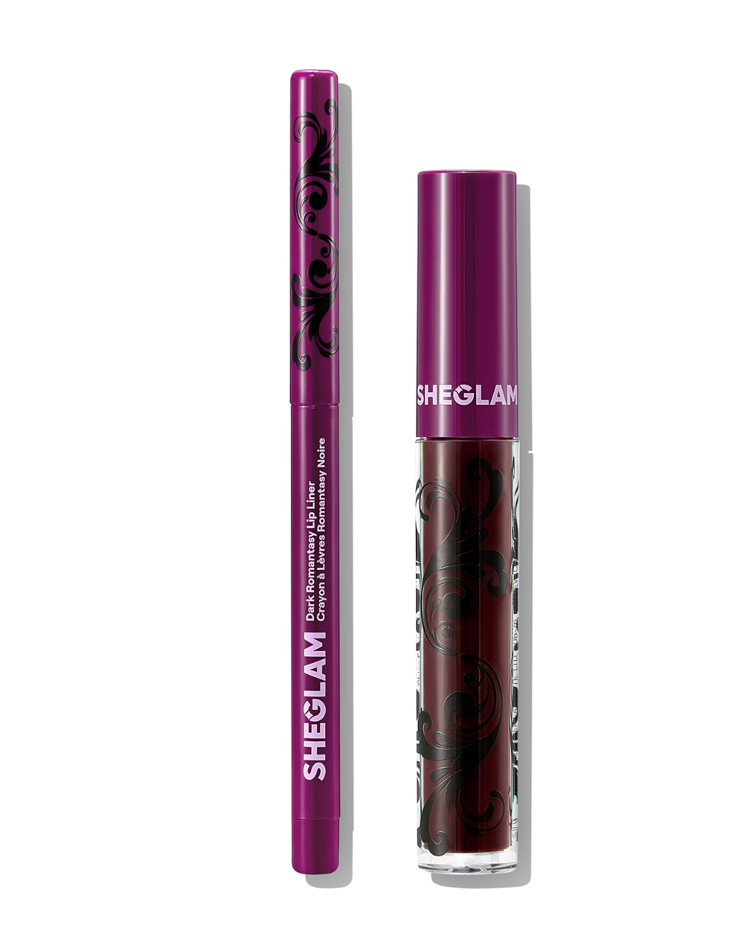 SHEGLAM Dark Romantasy Lip Liner + Lip Gloss Kit