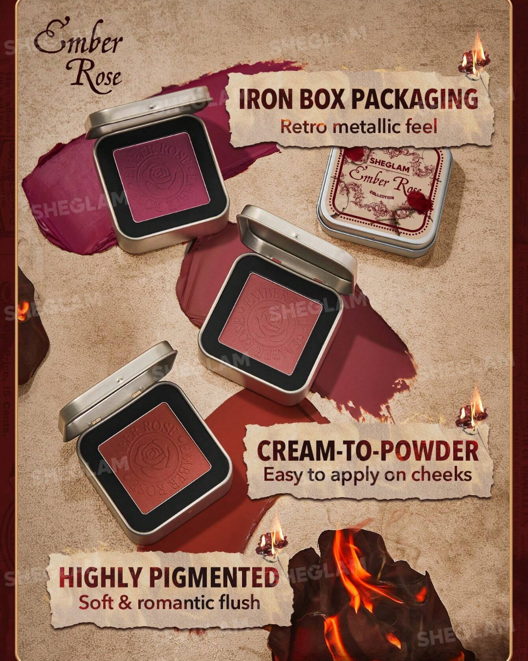 SHEGLAM Ember Rose Eternal Flame Cream Blush