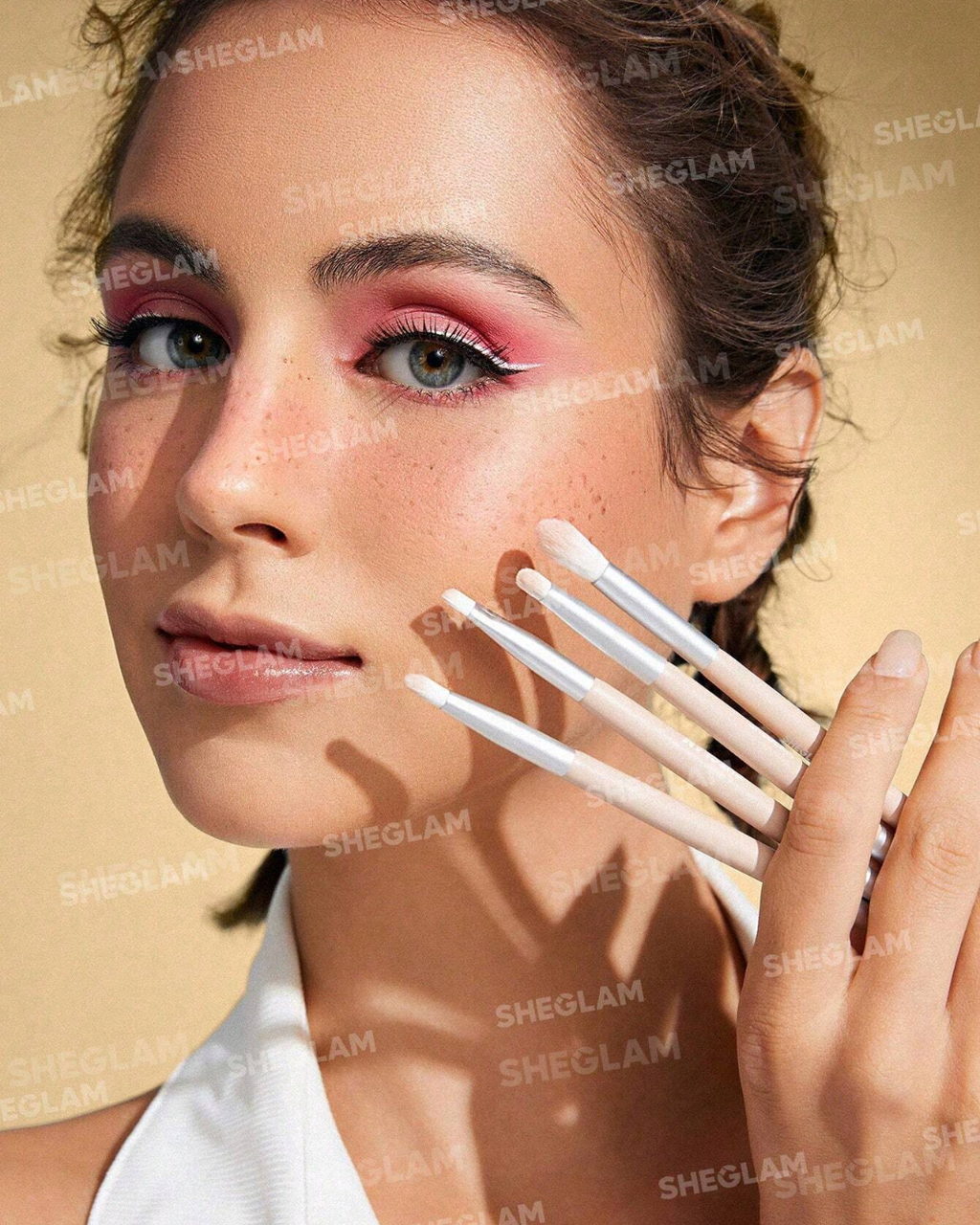 SHEGLAM  Glam 101 Face Essentials Brush Set With Bag