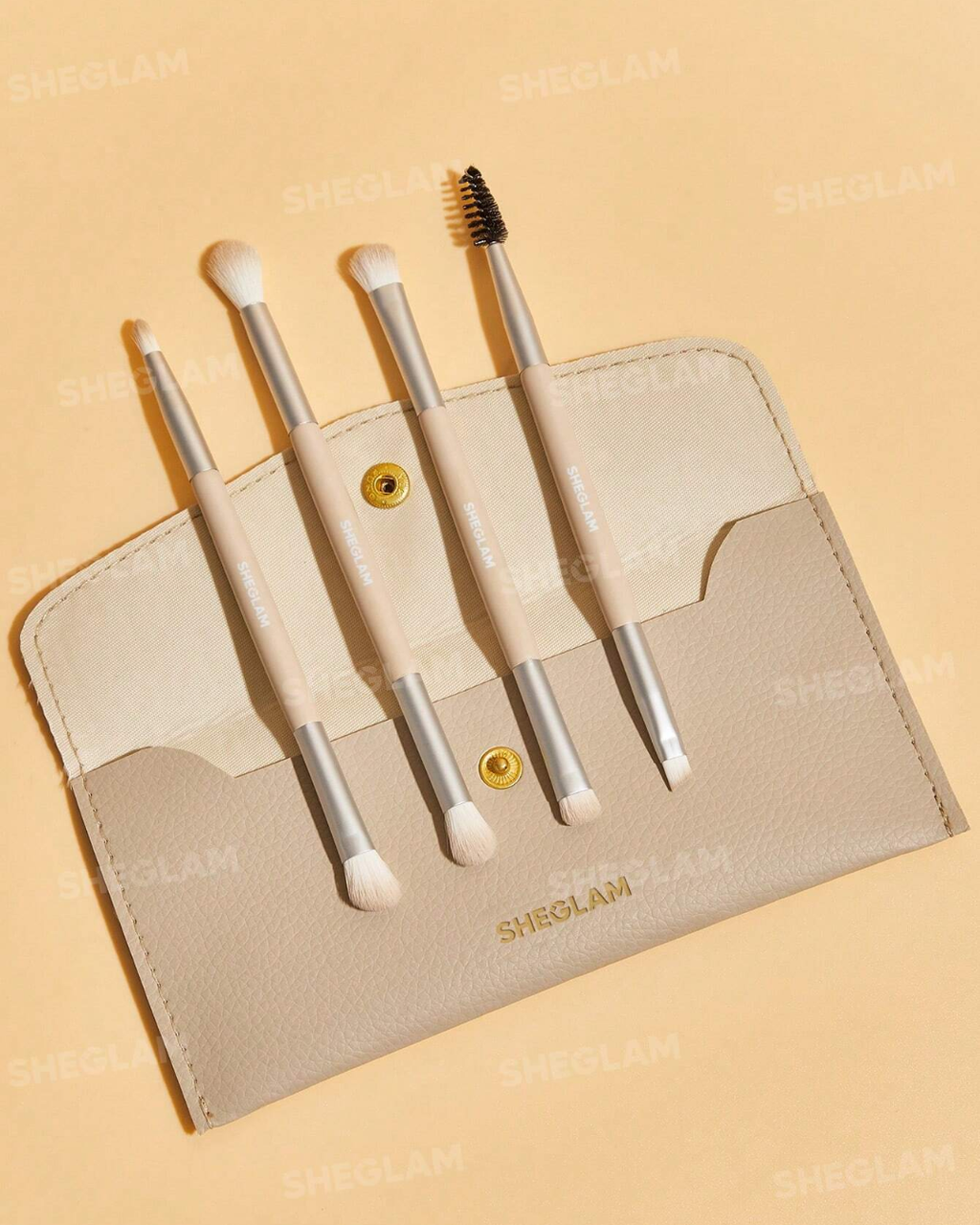 SHEGLAM  Glam 101 Face Essentials Brush Set With Bag