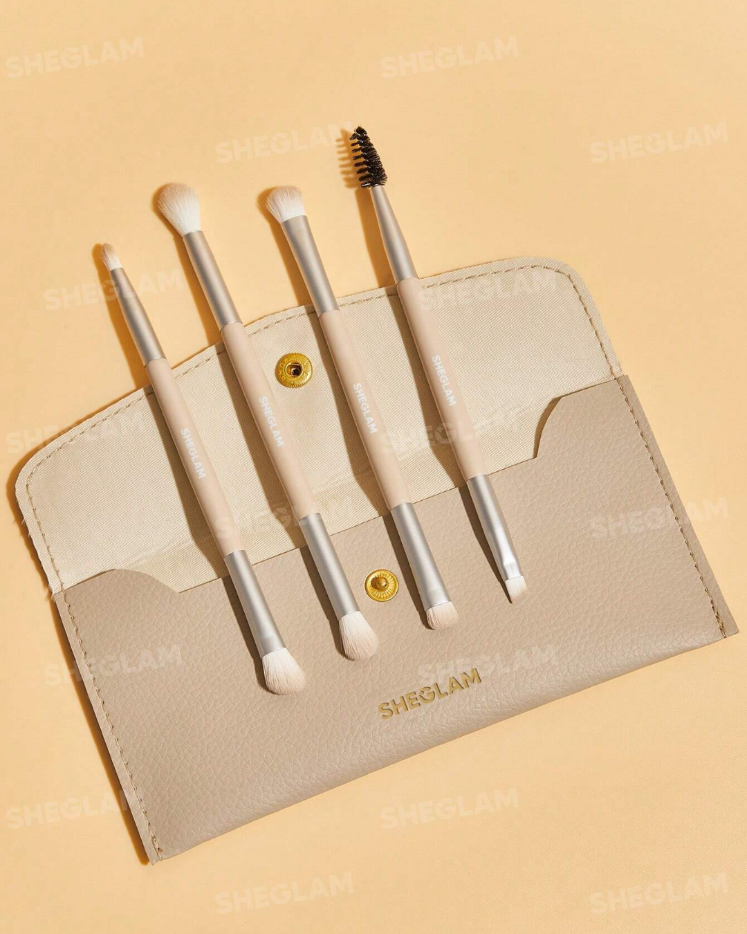 SHEGLAM  Glam 101 Face Essentials Brush Set With Bag