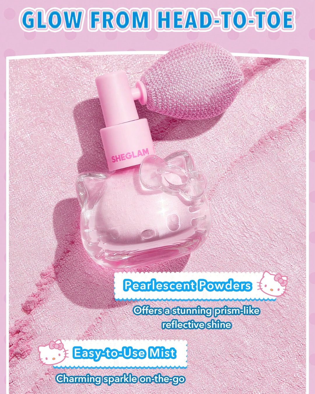 SHEGLAM Hello Kitty｜SHEGLAM Bow-Utiful Highlighting Body Mist-Kitty Glow