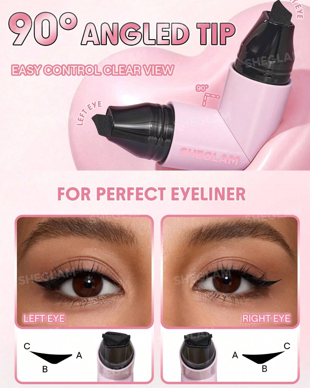 SHEGLAM Insta-Wing Heart Stamp Eyeliner