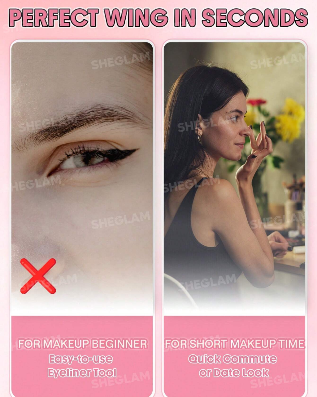 SHEGLAM Insta-Wing Heart Stamp Eyeliner