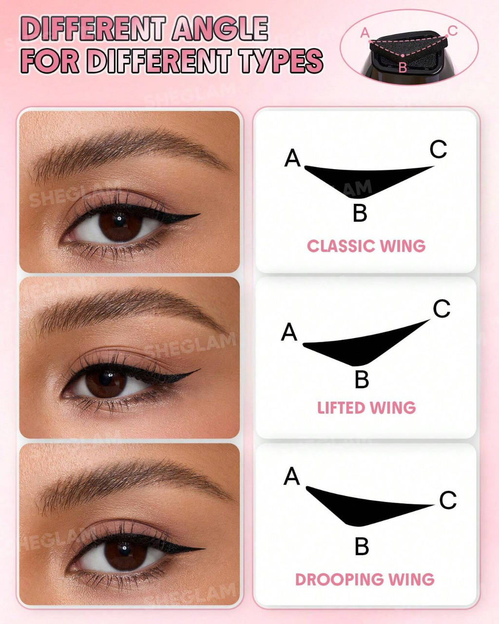 SHEGLAM Insta-Wing Heart Stamp Eyeliner