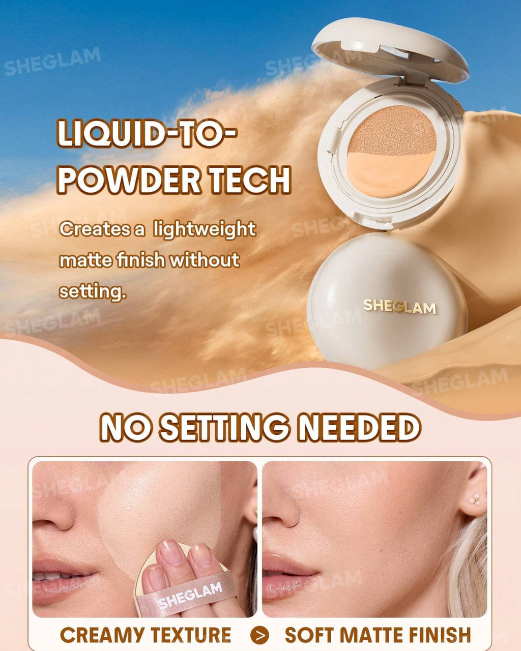 SHEGLAM Lock & Go Long-Lasting Cushion Foundation