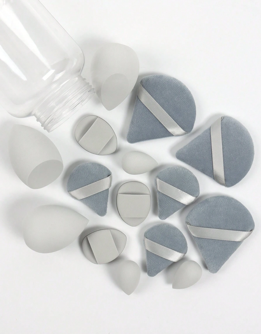 SHEIN Makeup Sponge Set Of 15 With Storage Jar