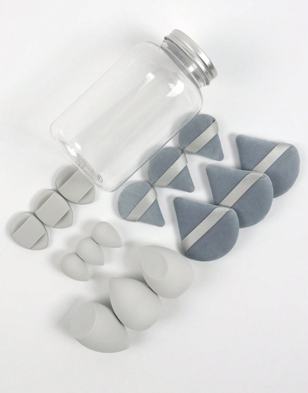 SHEIN Makeup Sponge Set Of 15 With Storage Jar
