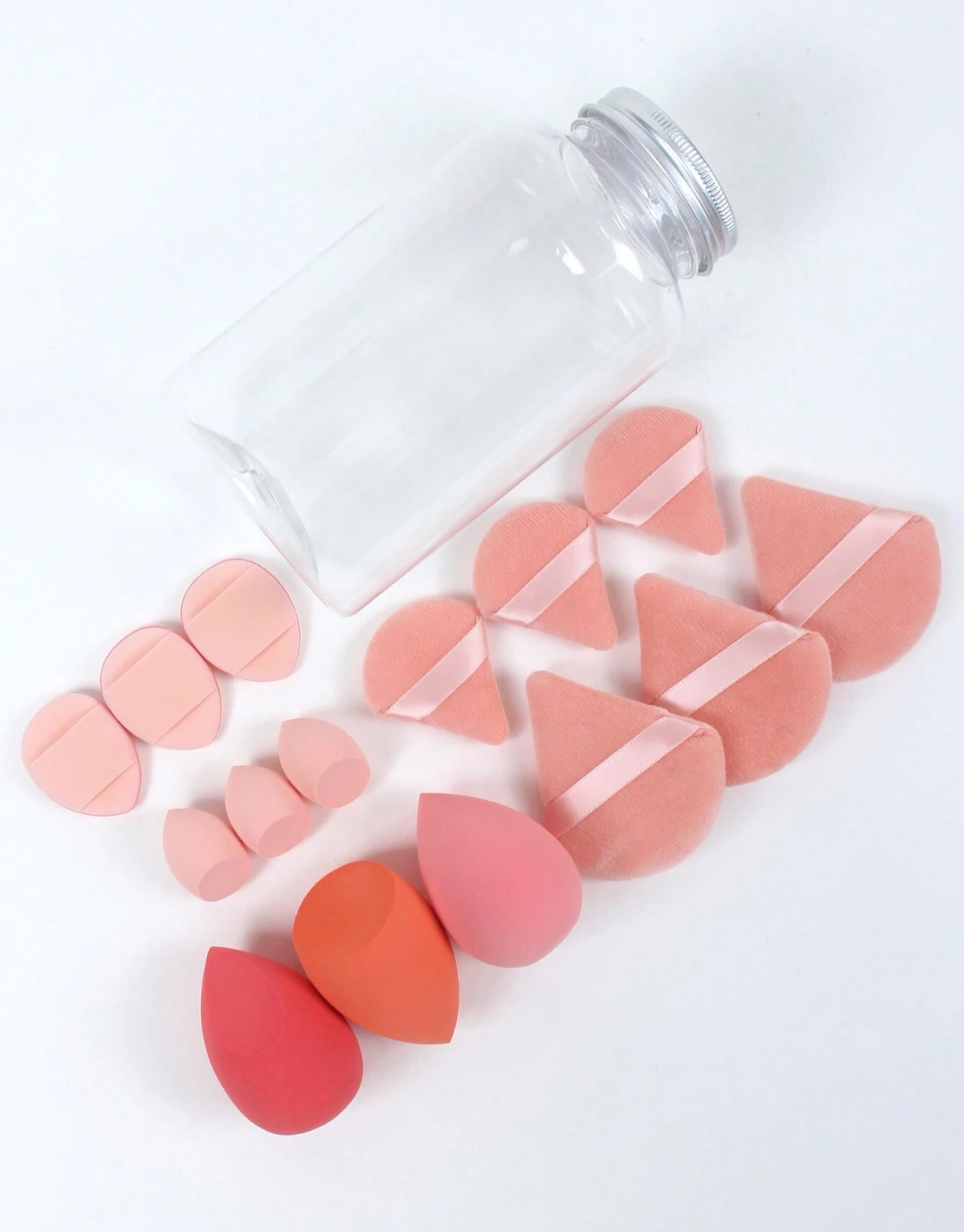 SHEIN Makeup Sponge Set Of 15 With Storage Jar