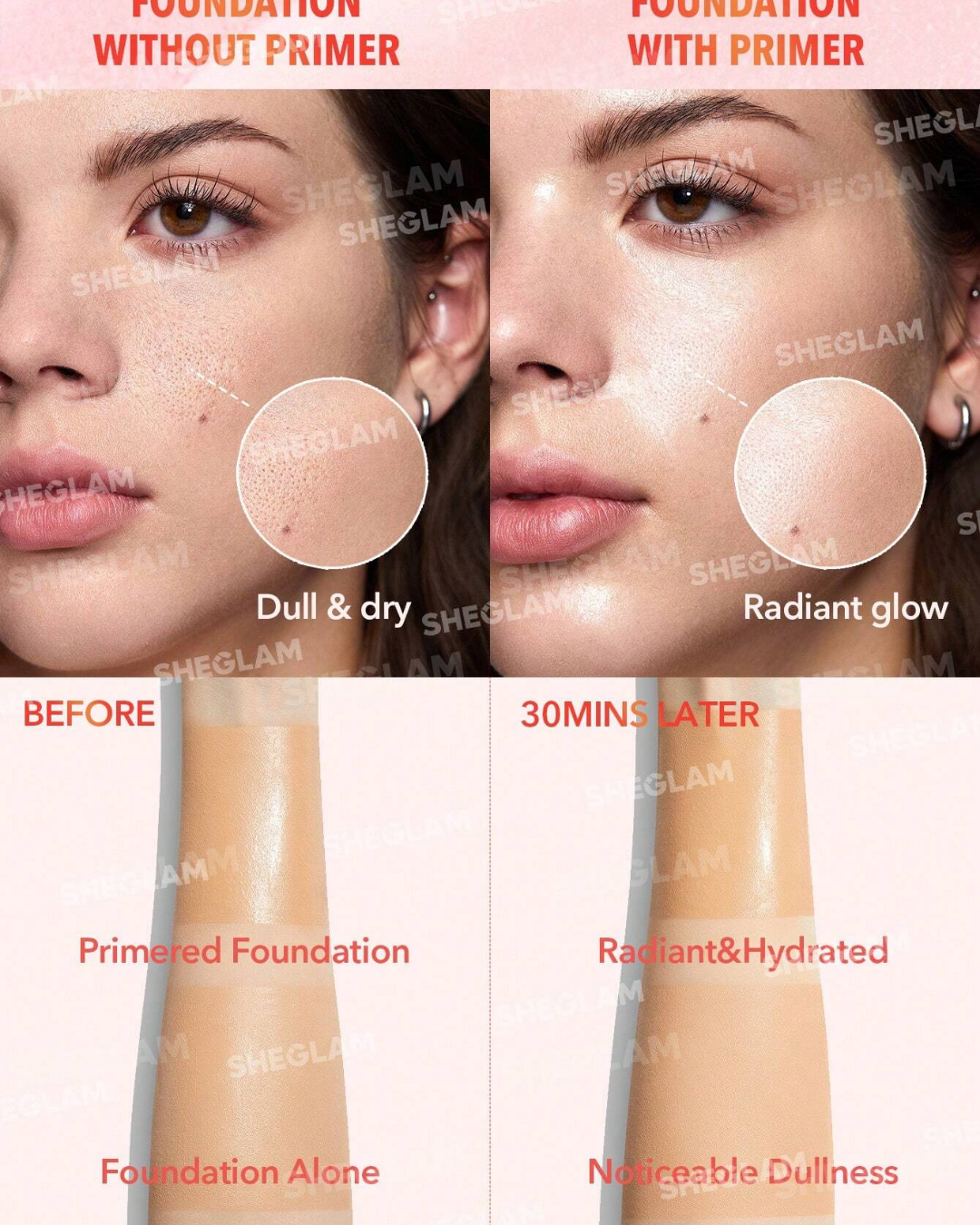 SHEGLAM Melon Melt Niacinamide Serum Primer