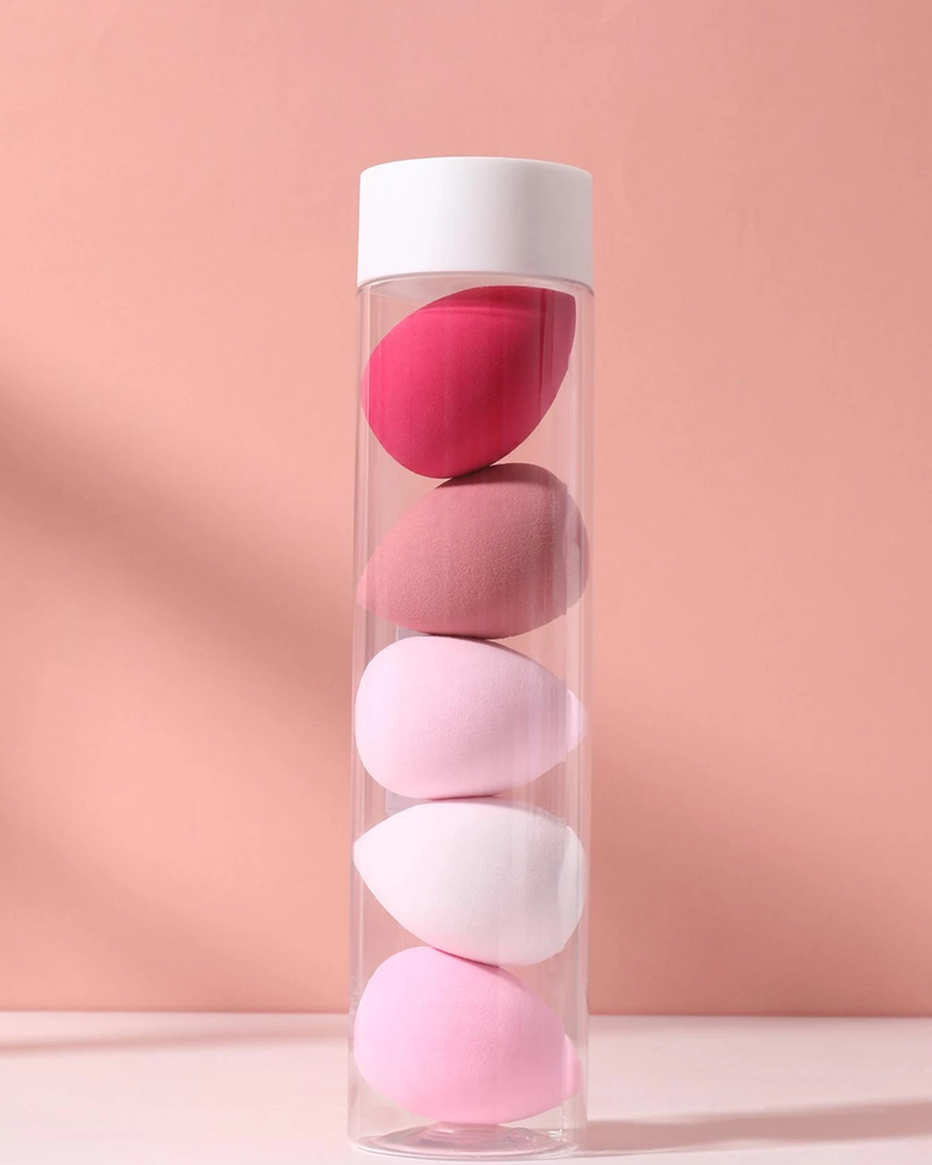 Orivelle Makeup Sponge, 5pcs Waterdrop Shape Makeup Sponge & 1pc Storage Box Makeup Blender,