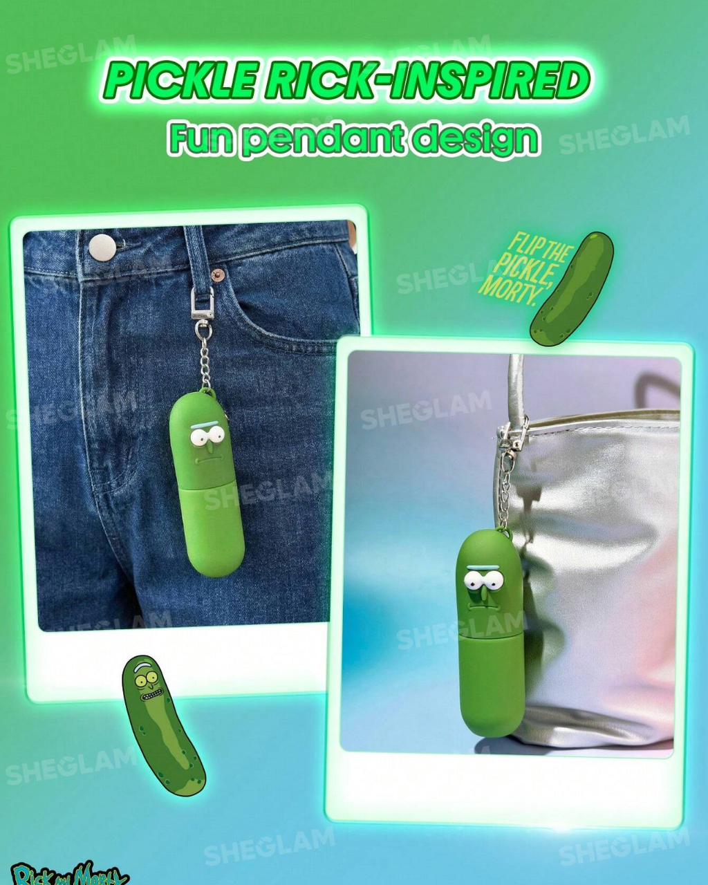 Rick and Morty X SHEGLAM Pickle Rick No-Rinse Hand Cleanser Spray