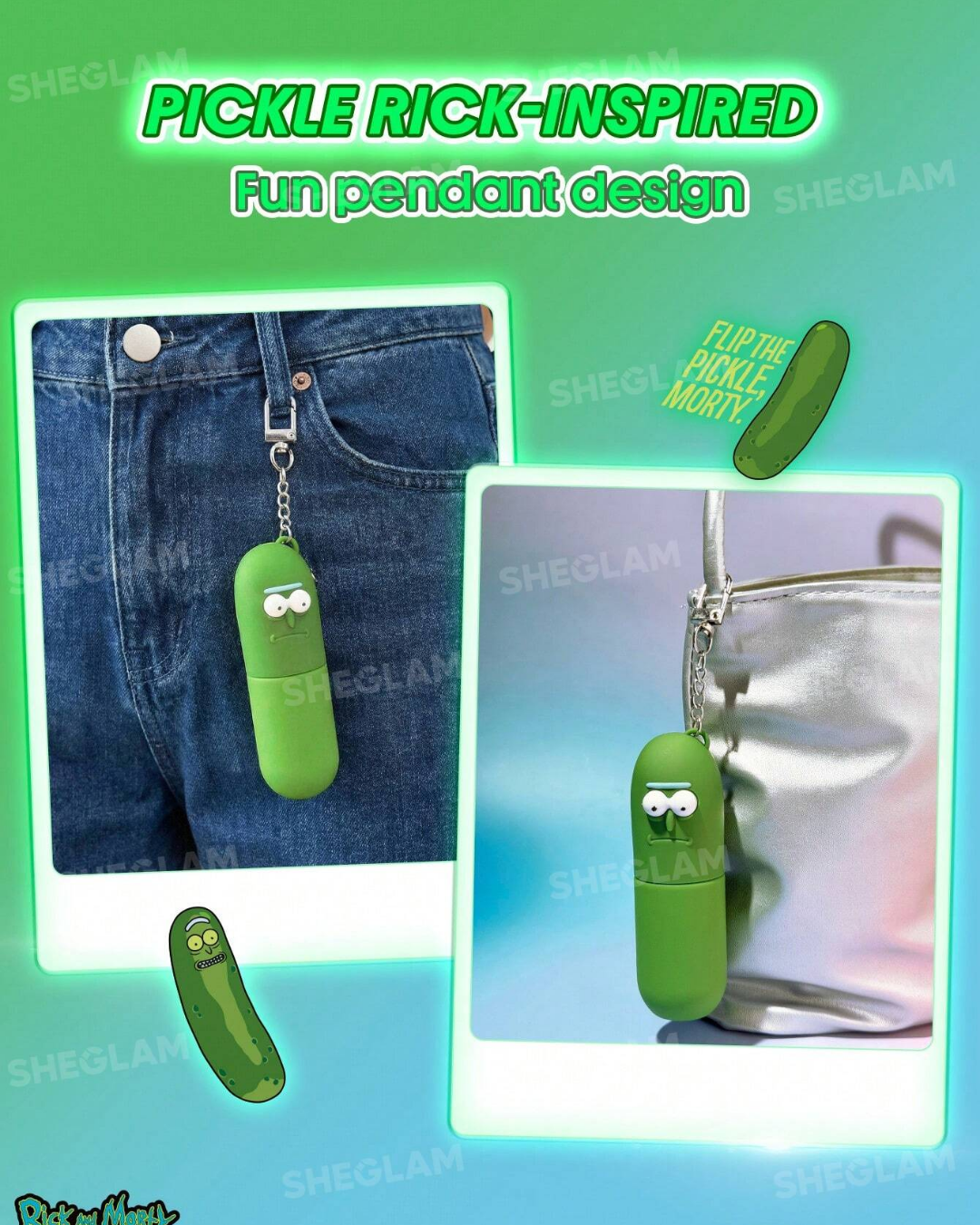Rick and Morty X SHEGLAM Pickle Rick No-Rinse Hand Cleanser Spray