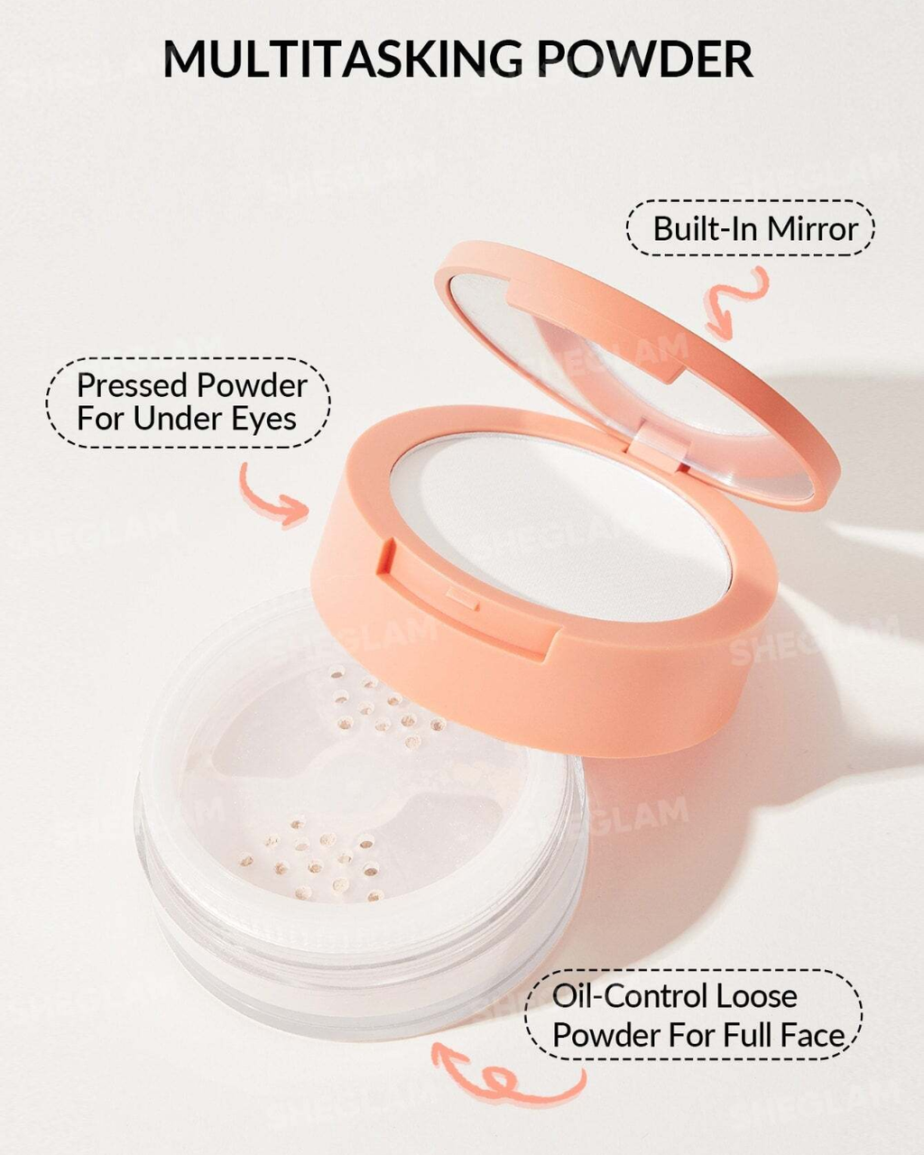 SHEGLAM Insta-Ready Face & Under Eye Setting Powder Duo