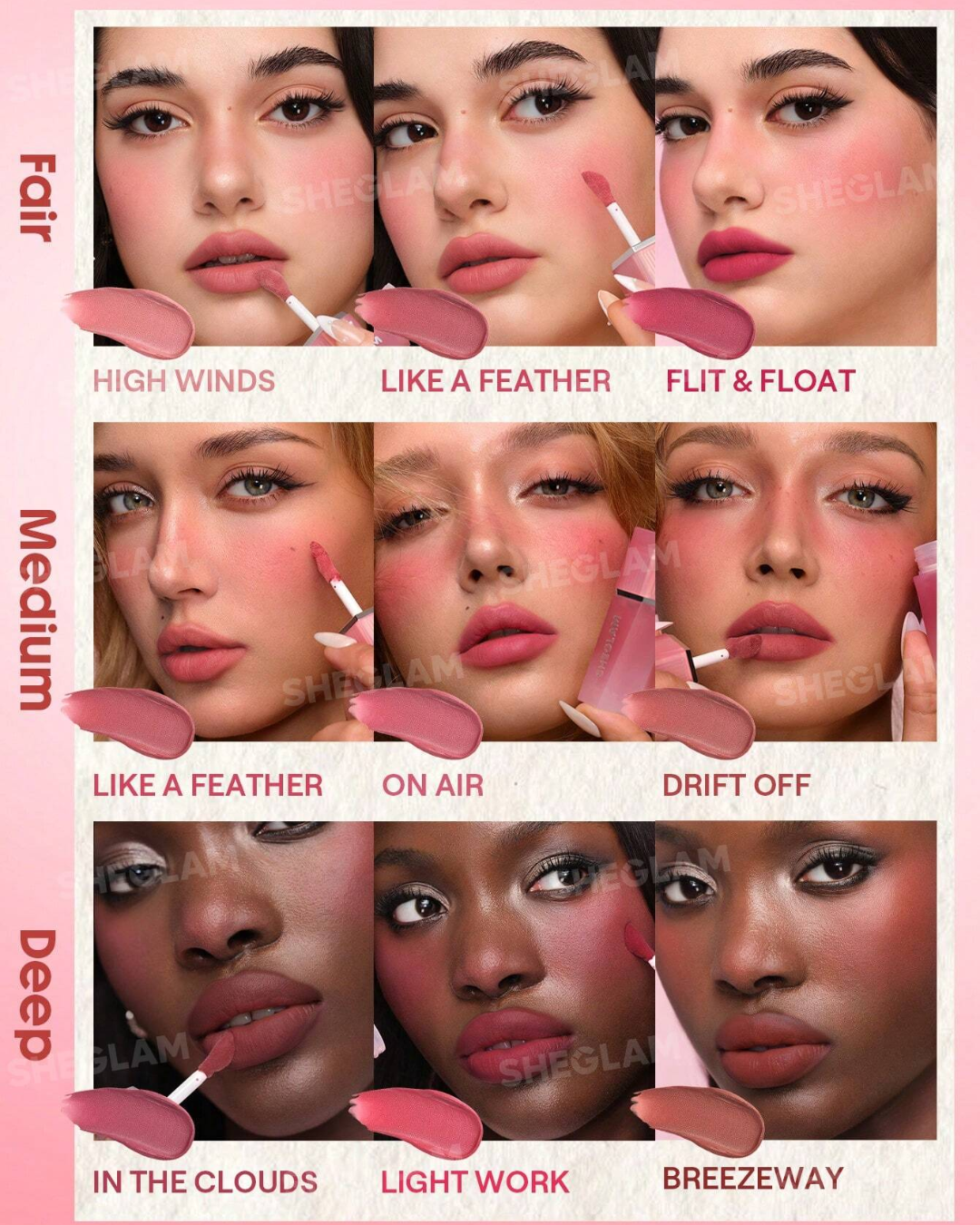 SHEGLAM Air Plush Lip & Cheek Cream