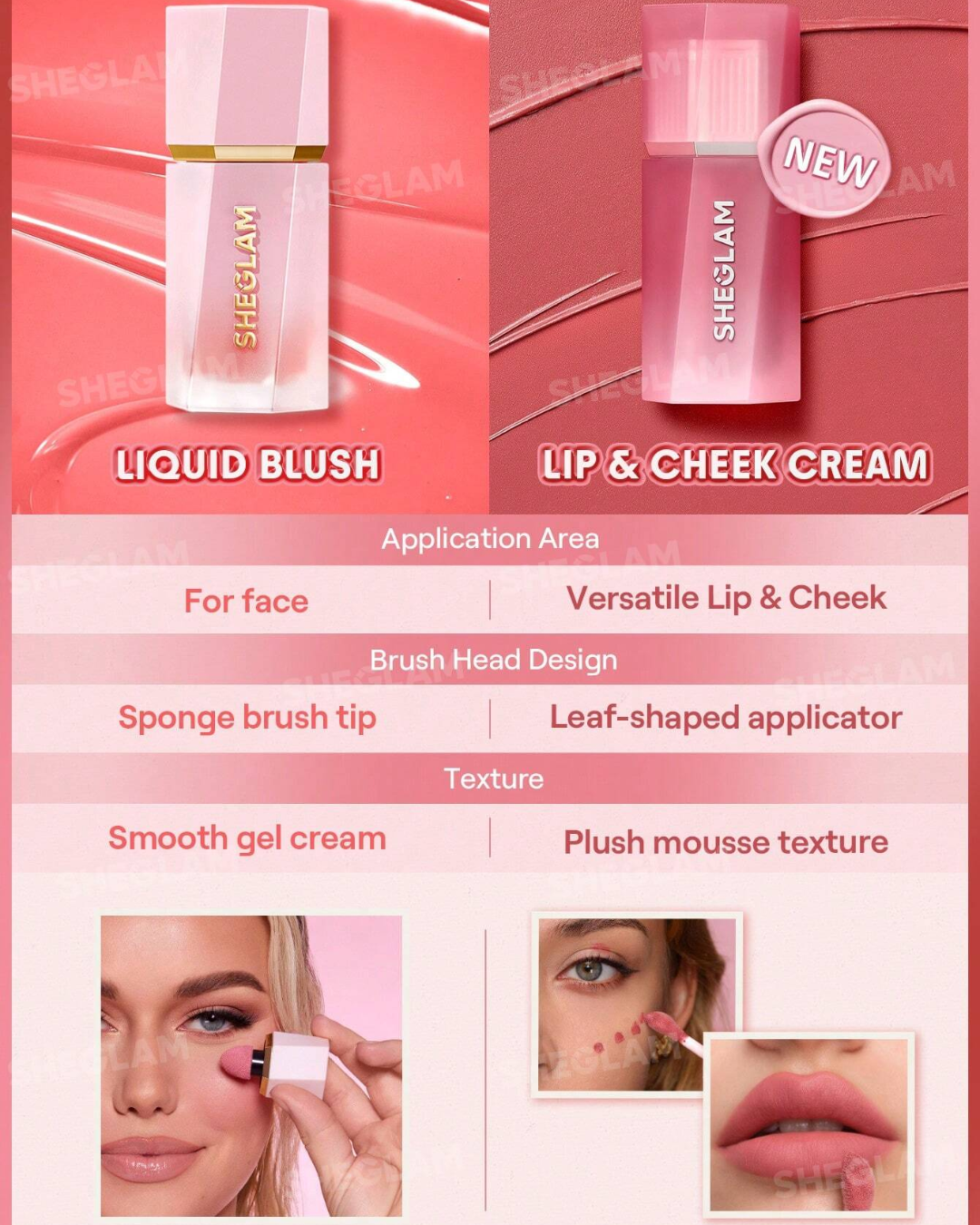 SHEGLAM Air Plush Lip & Cheek Cream