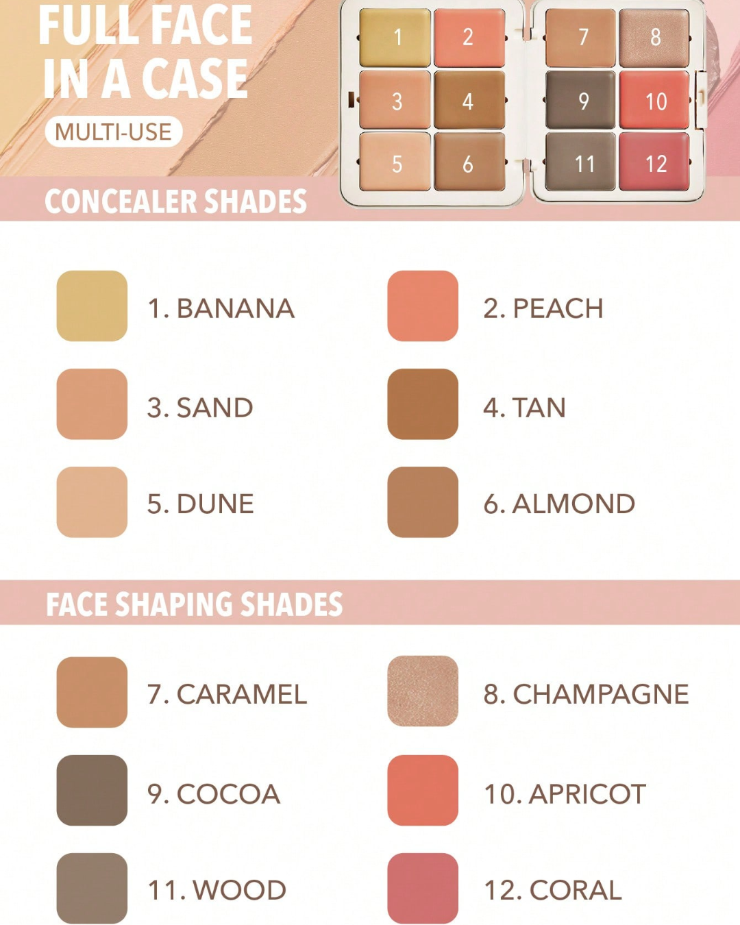 SHEGLAM  Multifunctional Face Palette