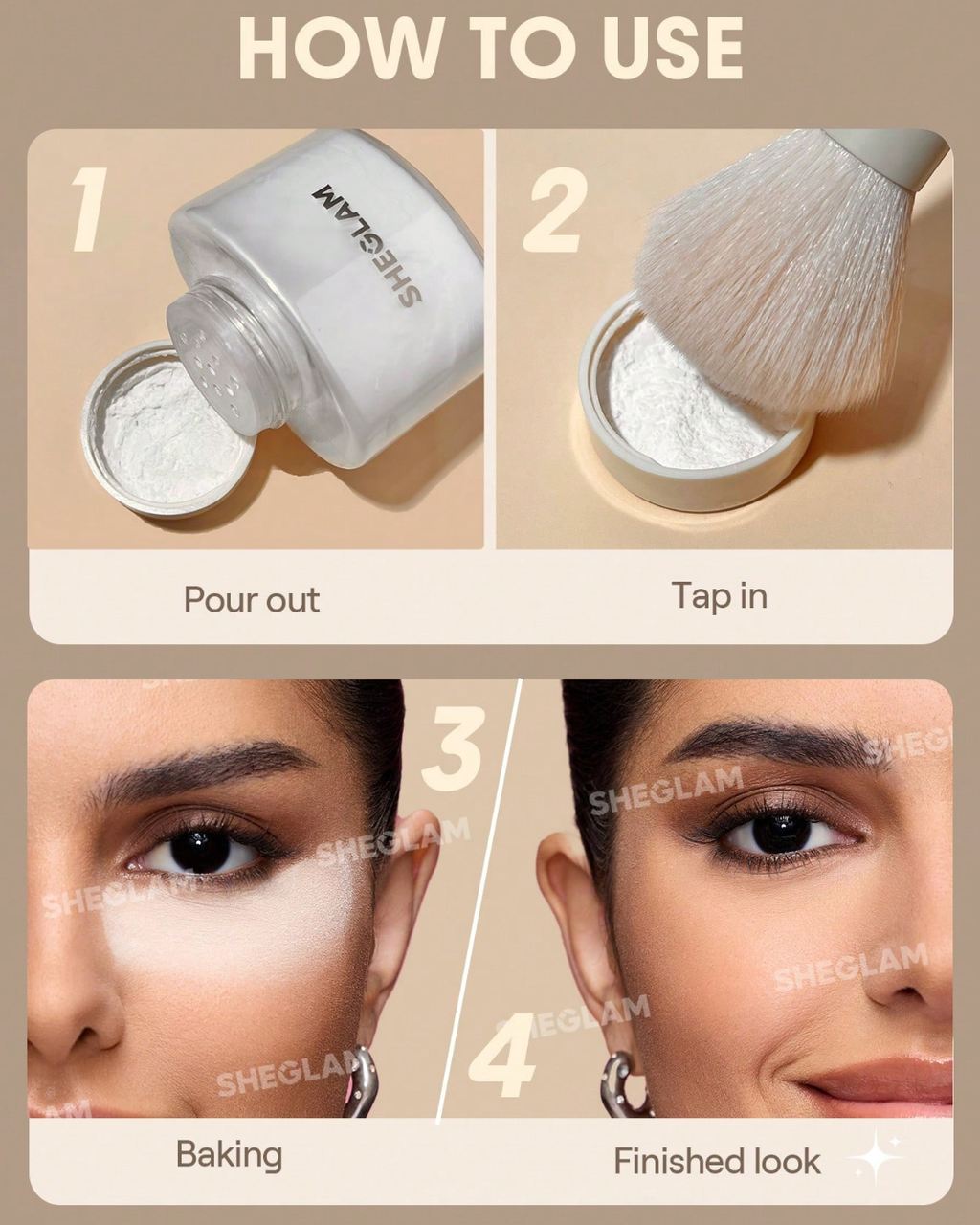 SHEGLAM Blur In A Bottle Loose Setting Powder