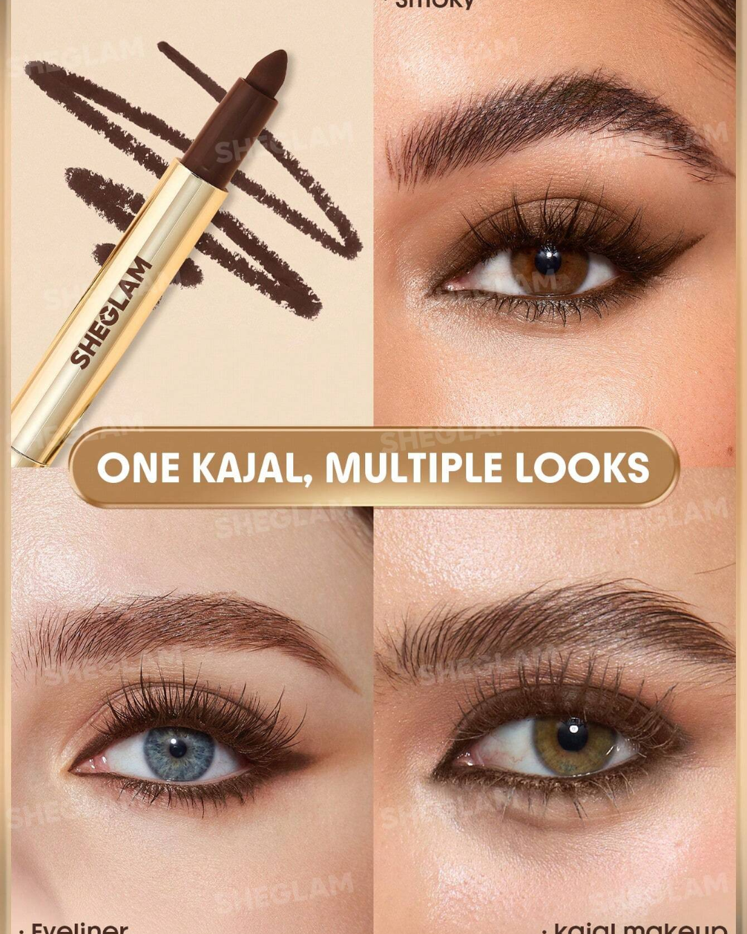 SHEGLAM  Bold Moves Kohl Cream Eyeliner Pencil