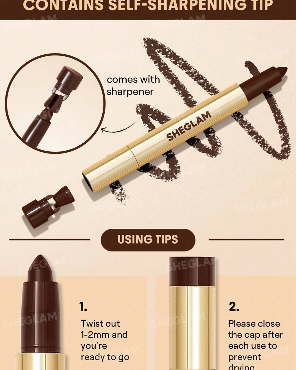 SHEGLAM  Bold Moves Kohl Cream Eyeliner Pencil