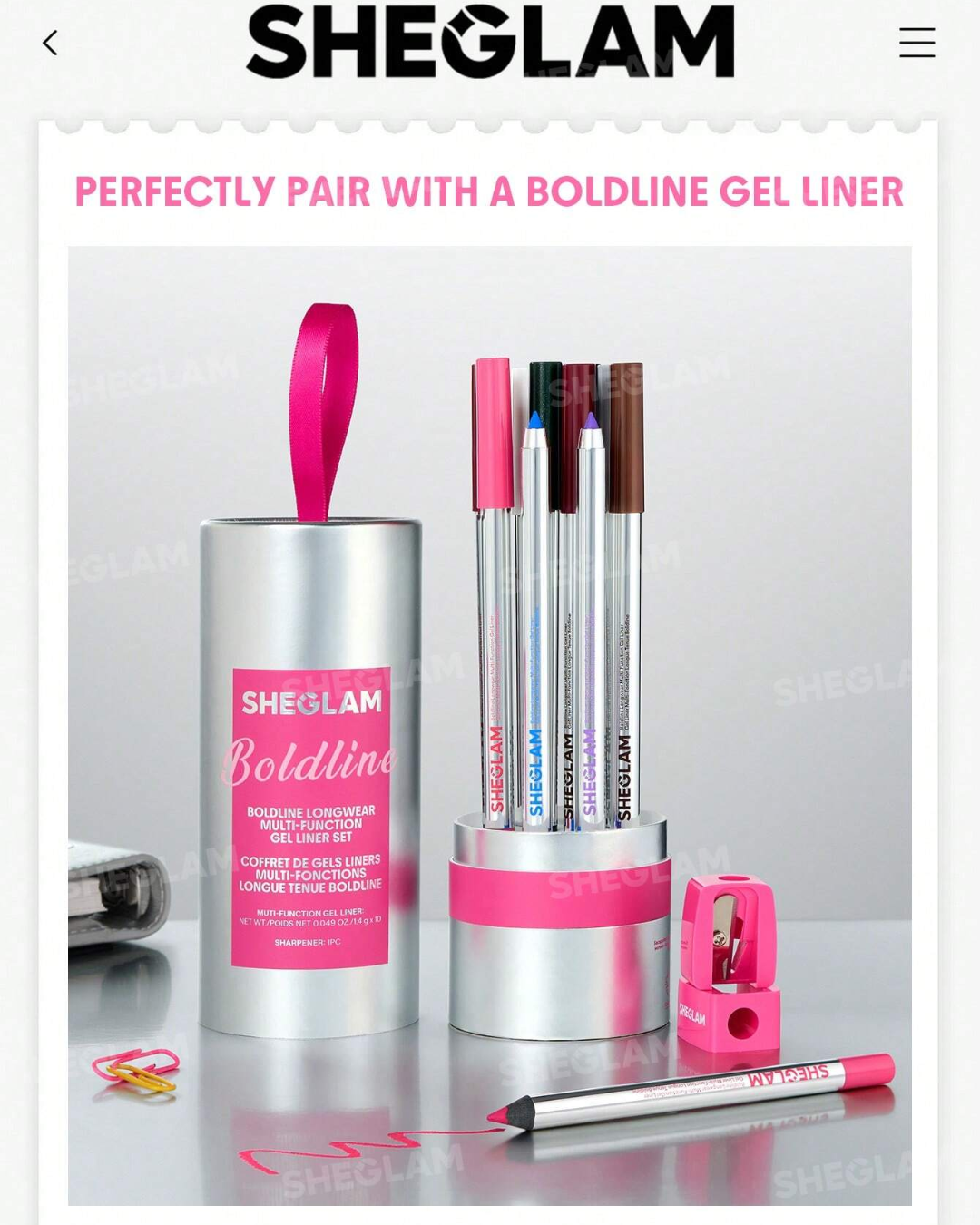 SHEGLAM Boldline Gel Liner Sharpener