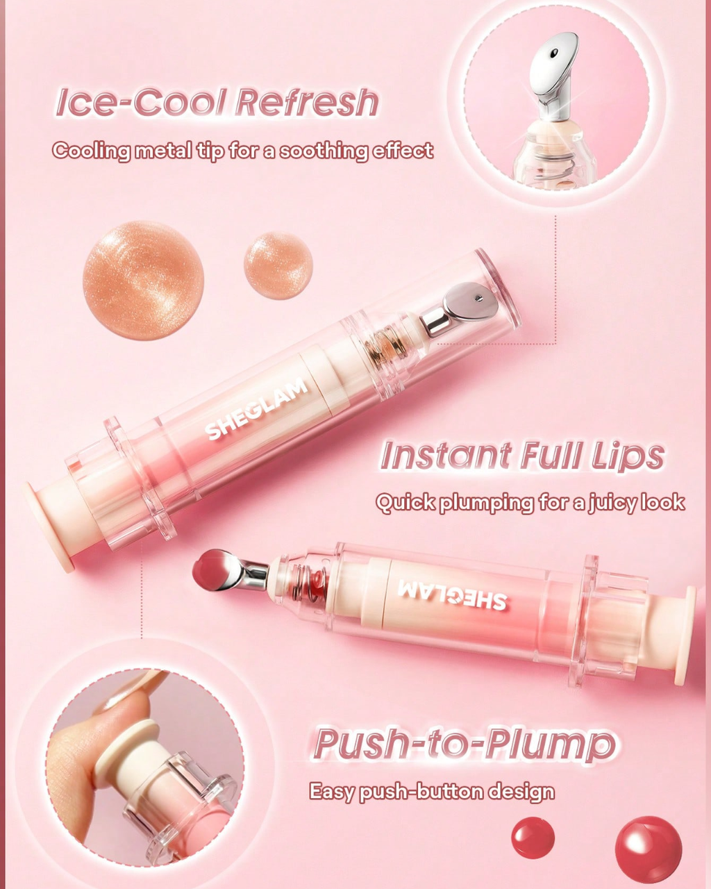 SHEGLAM Booster Shine Plumping Lip Gloss