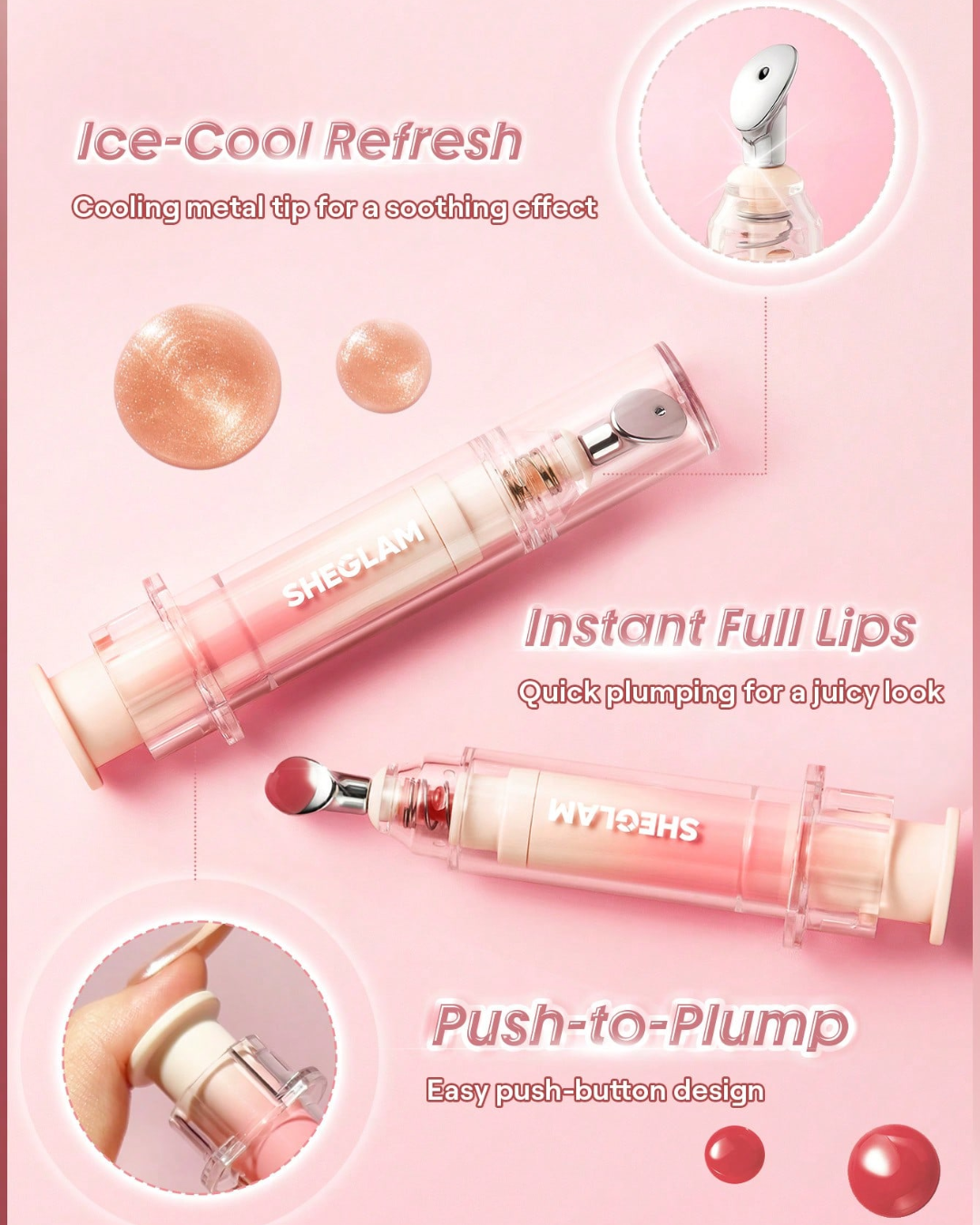 SHEGLAM Booster Shine Plumping Lip Gloss