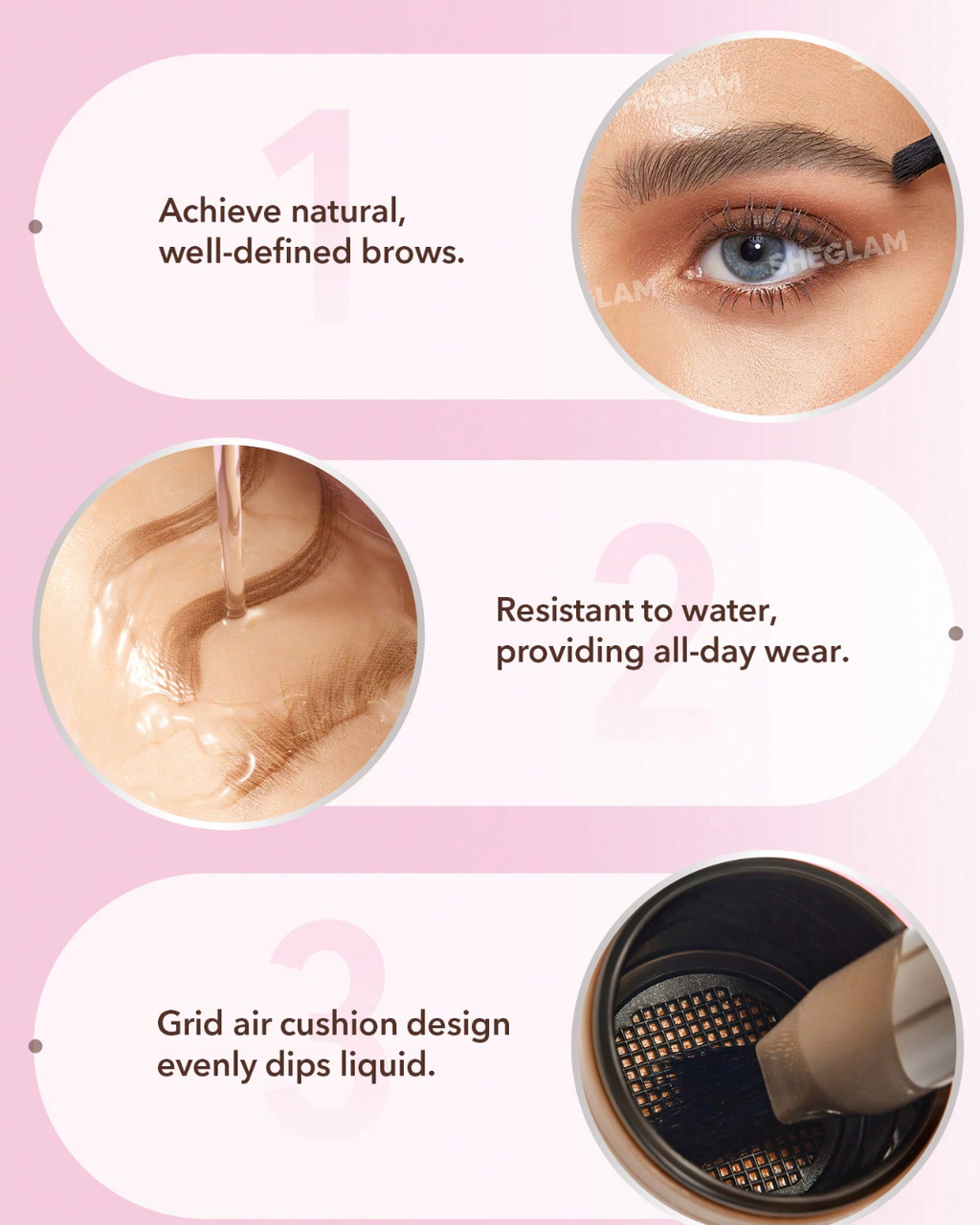 SHEGLAM Brow-Fection Angled Brush & Dip