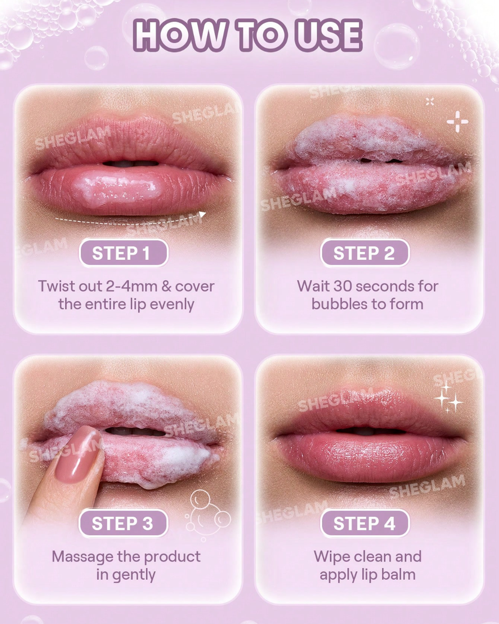 SHEGLAM Bubble Buff Lip Scrub