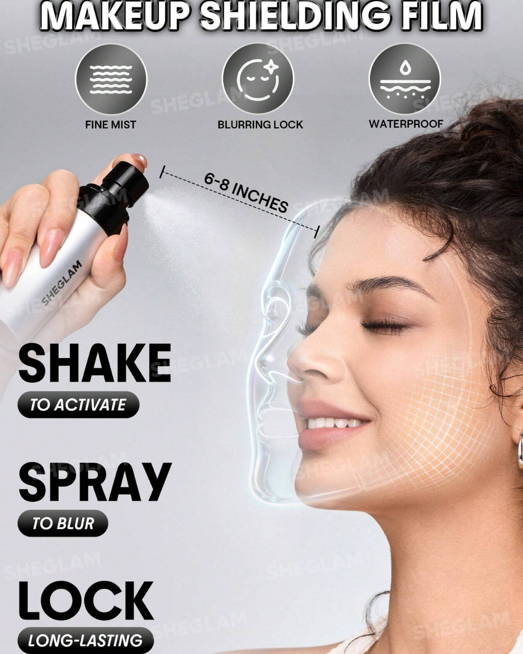 SHEGLAM Camera On Blurring Waterproof Setting Spray Brand Beauty Cosmetic Makeup For Women And Girls