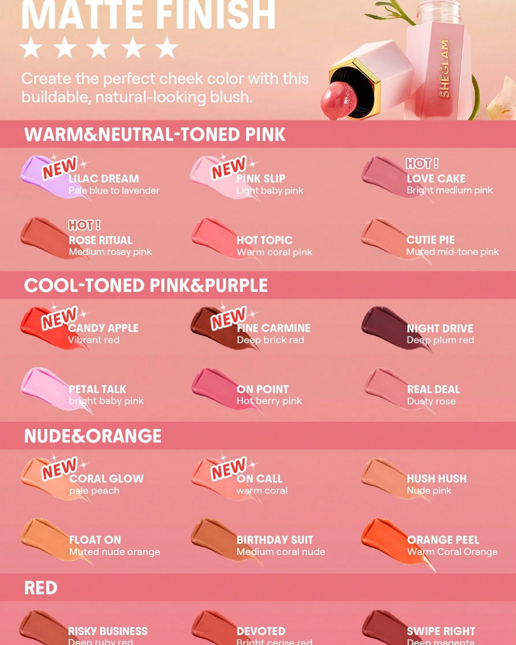 SHEGLAM Color Bloom Liquid Blush
