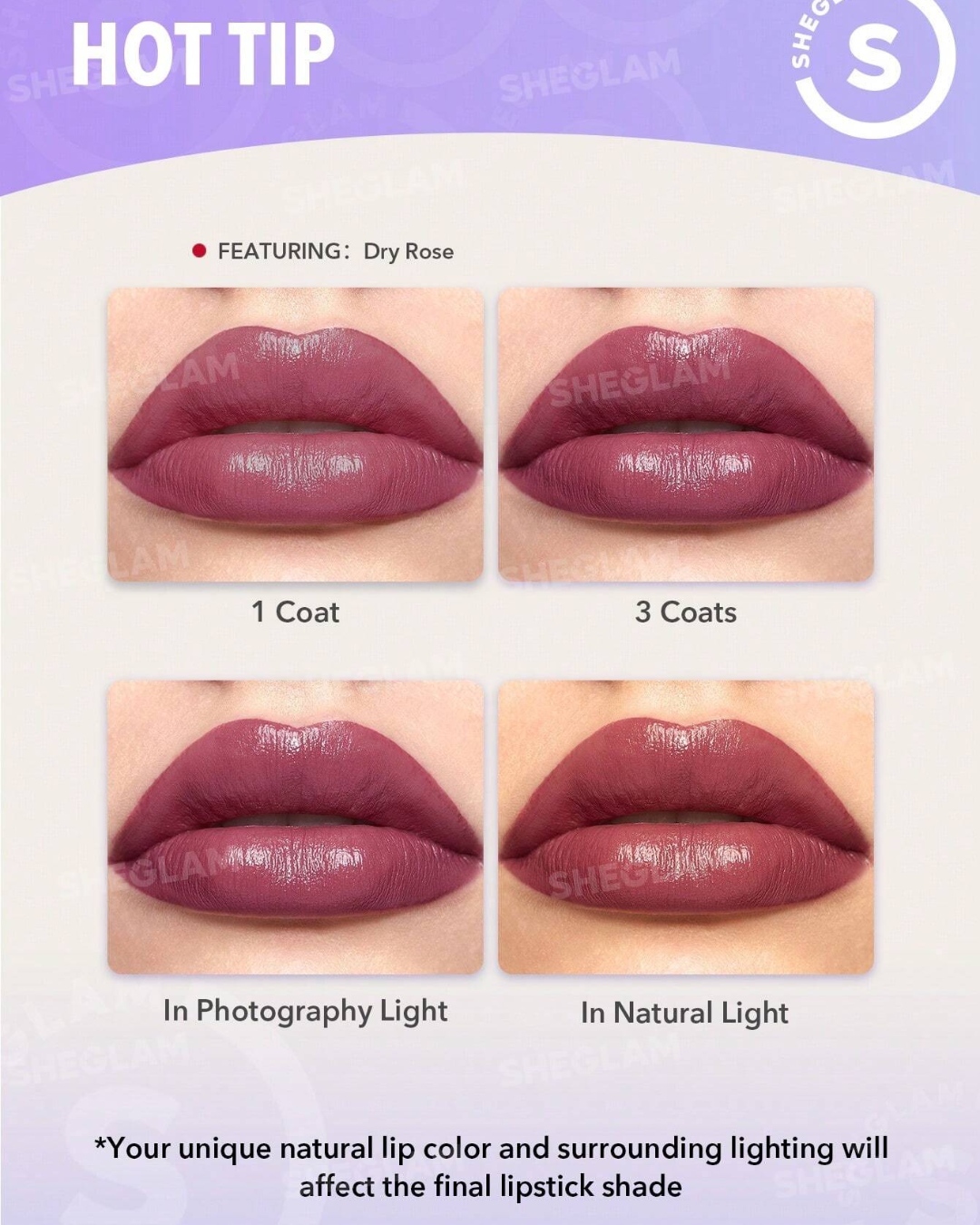 SHEGLAM Creme Allure Lipstick