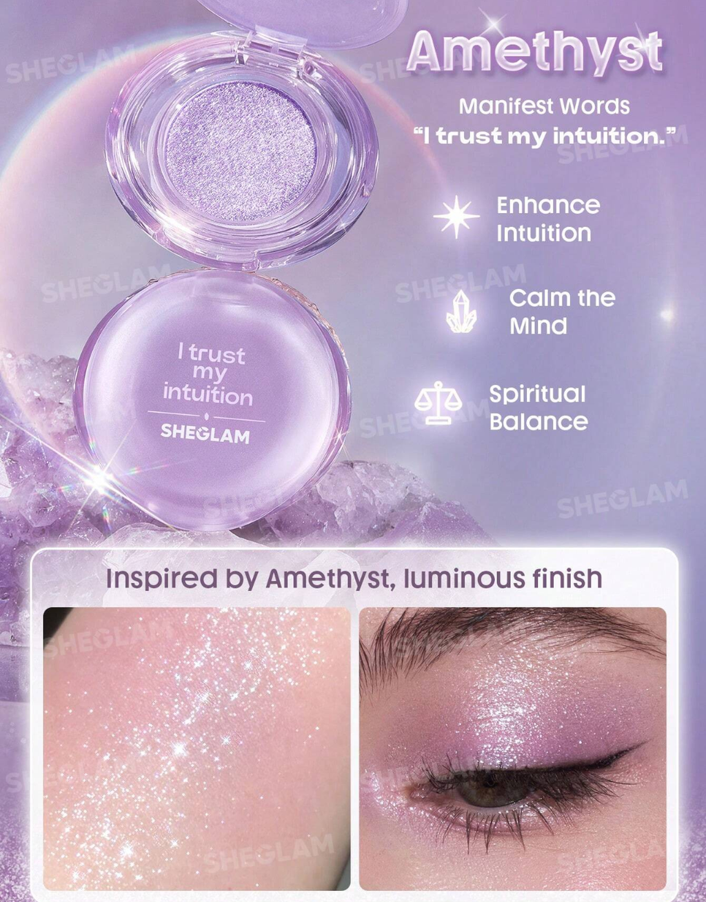 SHEGLAM Crystal Intentions Manifesting Glow Glitter Eyeshadow