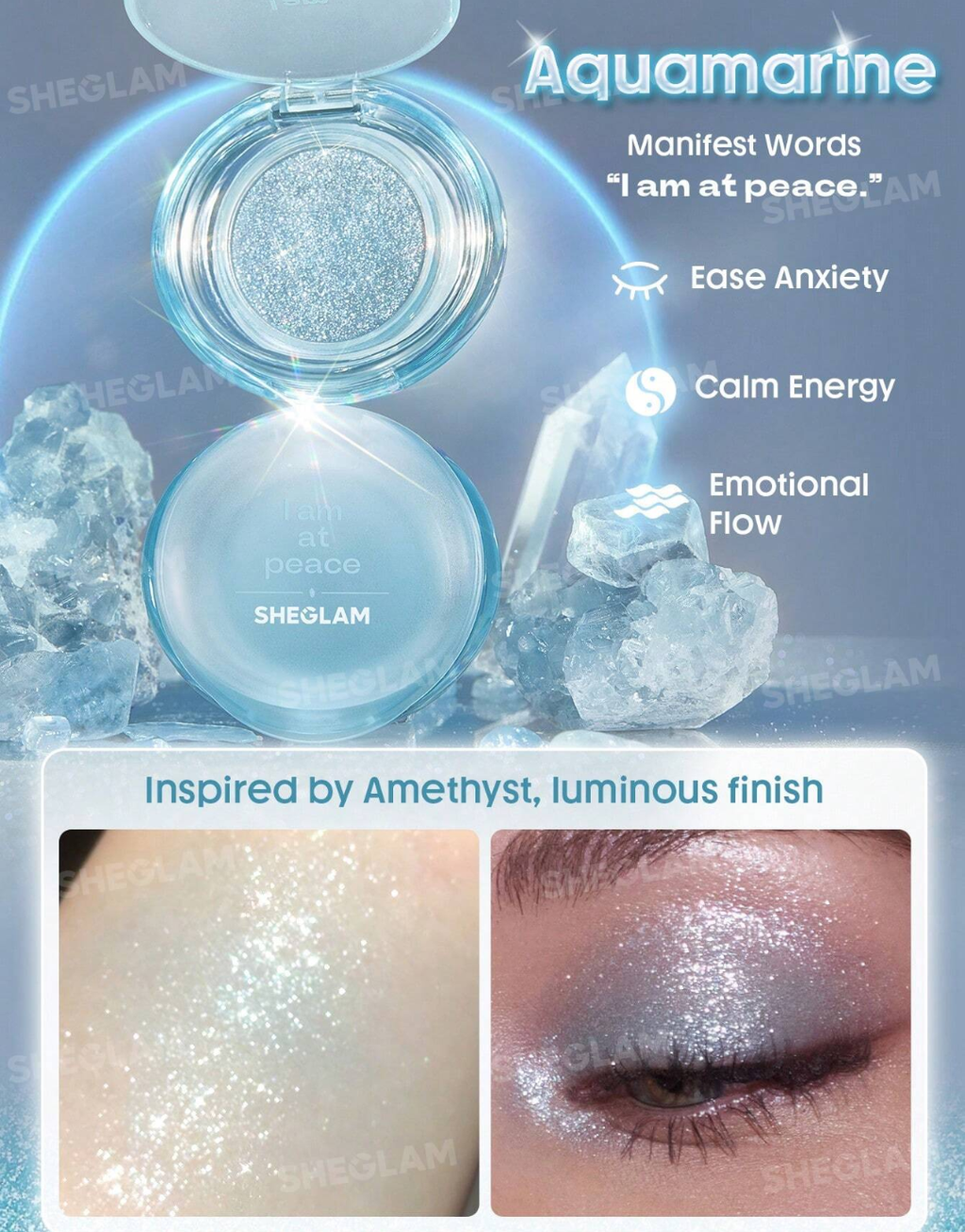 SHEGLAM Crystal Intentions Manifesting Glow Glitter Eyeshadow