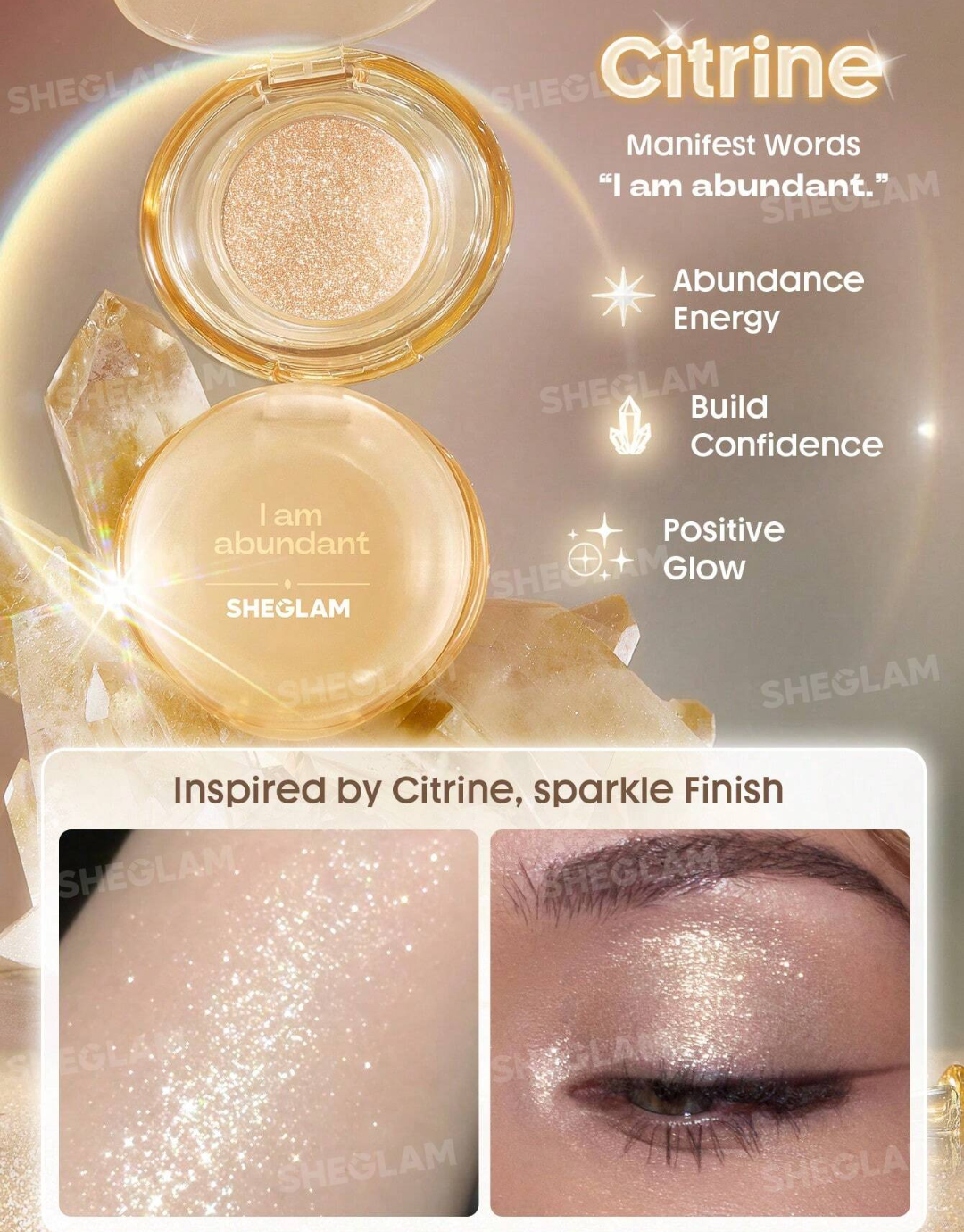 SHEGLAM Crystal Intentions Manifesting Glow Glitter Eyeshadow
